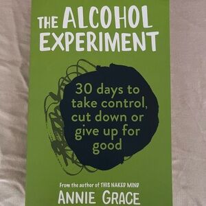 The Alcohol Experiment Book by Annie Grace